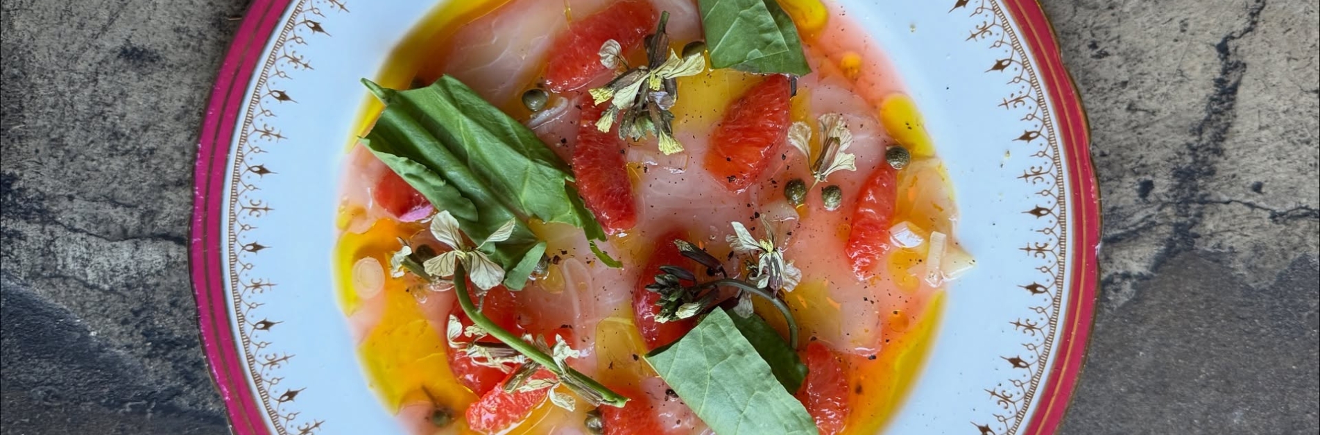 hey rosey orange nsw Colourful seafood dish served at Hey Rosey in Orange, NSW, featuring fresh kingfish with citrus, herbs and vibrant seasonal garnishes.Colourful seafood dish served at Hey Rosey in Orange, NSW, featuring fresh kingfish with citrus, herbs and vibrant seasonal garnishes.